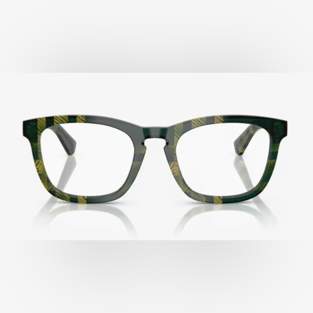 Burberry Eyeglasses, BE2417, Green Plaid